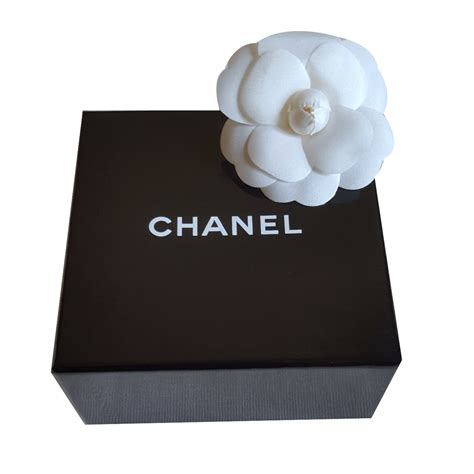 chanel flower box|Chanel camellia brooch for sale.